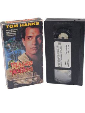 Mazes And Monsters VHS 1982 Tom Hanks RPG Fantasy  Thriller Movie Vintage